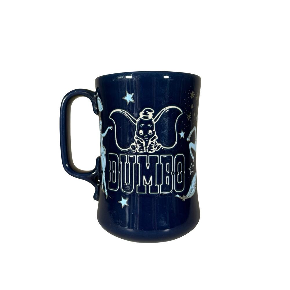 Disney Store Dumbo 80th Anniversary Navy Blue Mug 14 Ounce